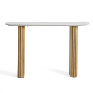 Cambridge White Marble & Mango Console Table