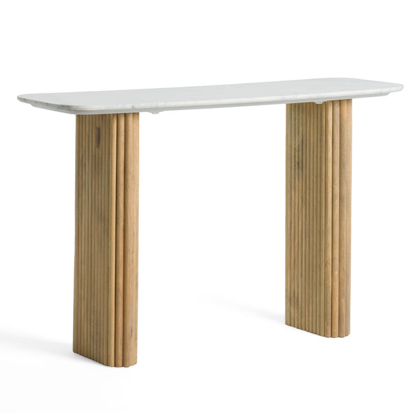 Cambridge White Marble & Mango Console Table