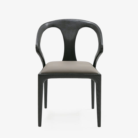 Campbell - Mid-Century Modern Grey & Black Ash Dining Chair