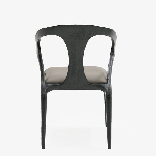 Campbell - Mid-Century Modern Grey & Black Ash Dining Chair