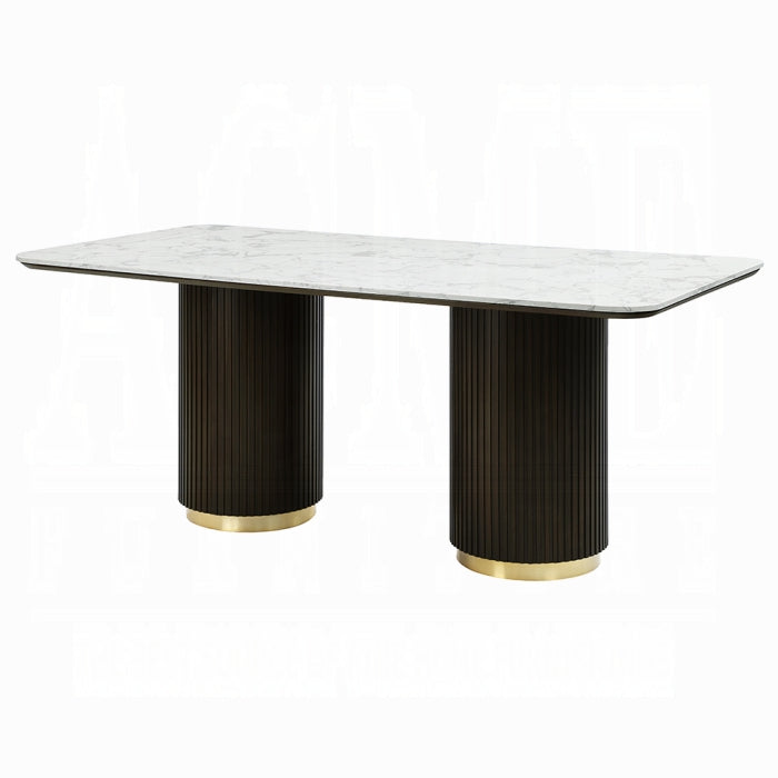 Clay Dining Table w/Marble Top