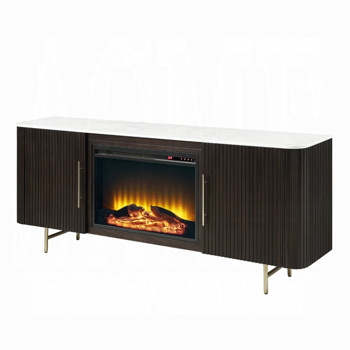 Clay Buffet w/Marble Top & Fireplace
