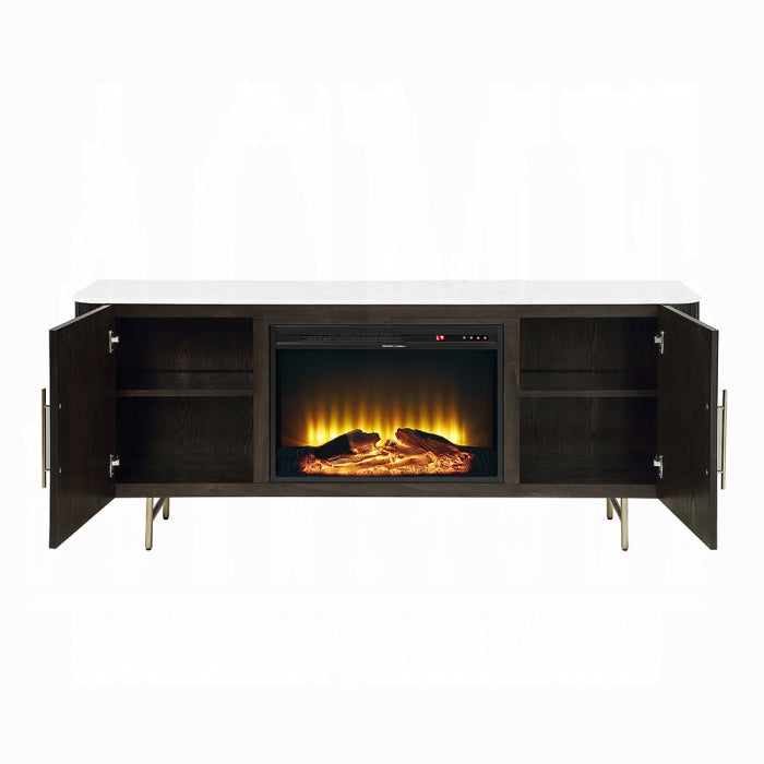 Clay Buffet w/Marble Top & Fireplace
