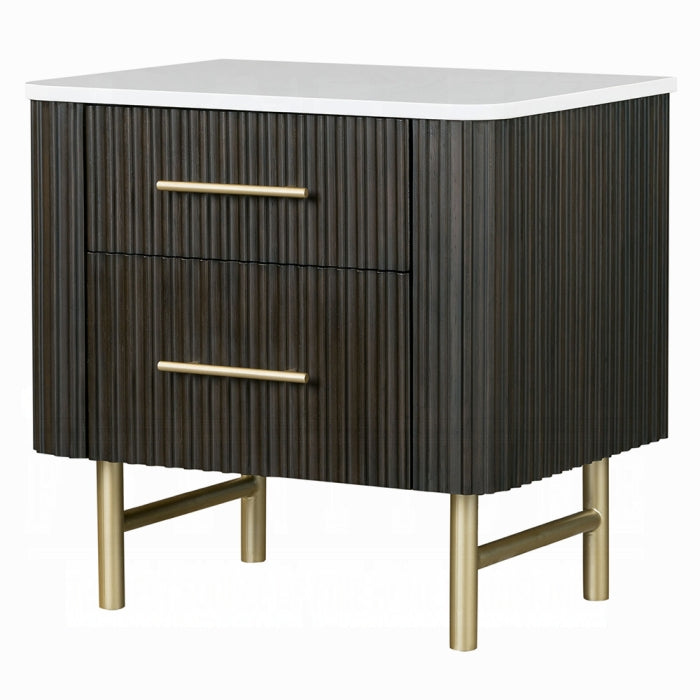 Clay Nightstand w/Marble Top