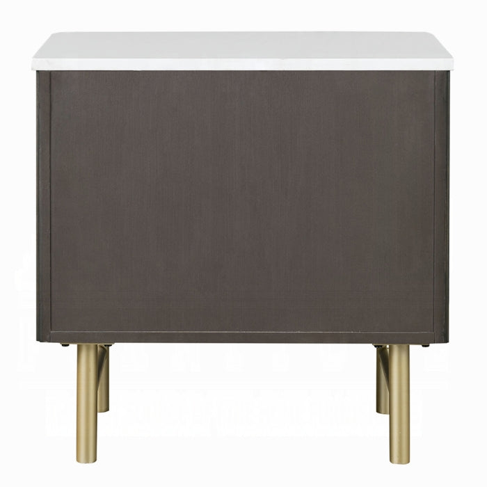 Clay Nightstand w/Marble Top