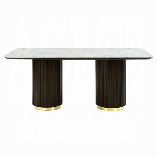 Clay Dining Table w/Marble Top