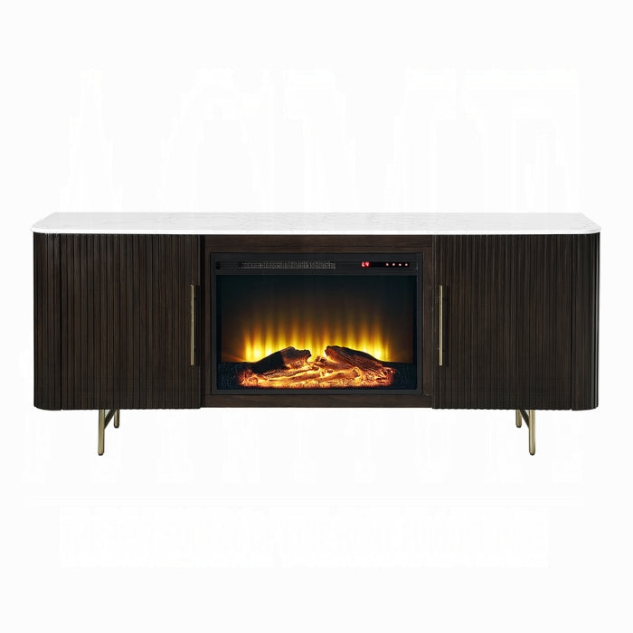 Clay Buffet w/Marble Top & Fireplace