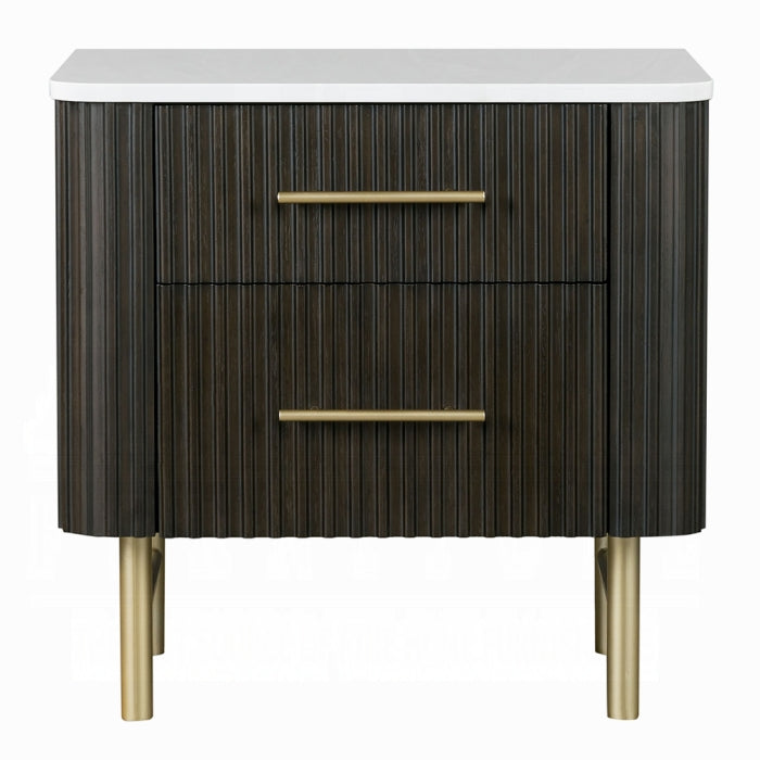 Clay Nightstand w/Marble Top