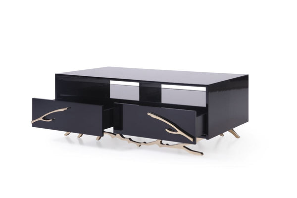 Modrest Legend Modern Black & Gold Coffee Table