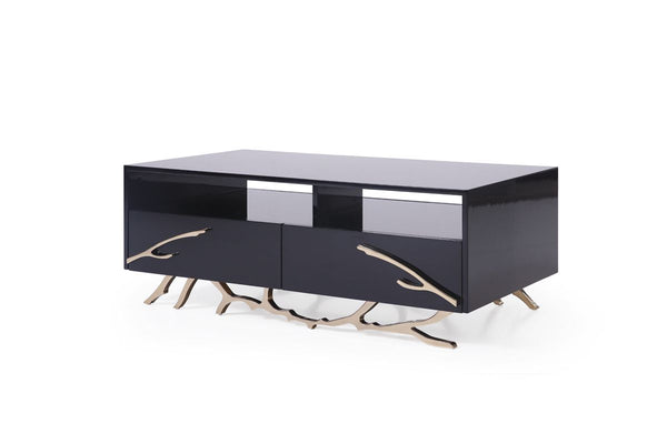 Modrest Legend Modern Black & Gold Coffee Table