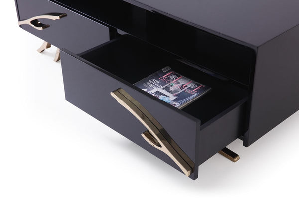 Modrest Legend Modern Black & Gold Coffee Table