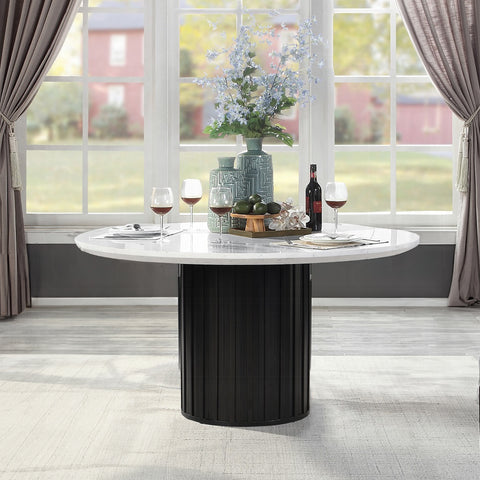 Jaramillo Round Dining Table W/Engineered Marble Top DN02141