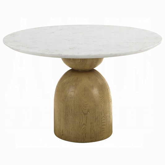 Kala Round Dining Table w/Marble Top DN02390