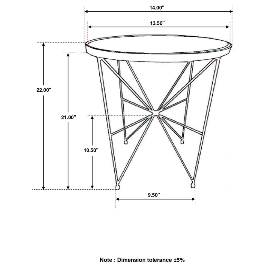 Eliska Round End Table