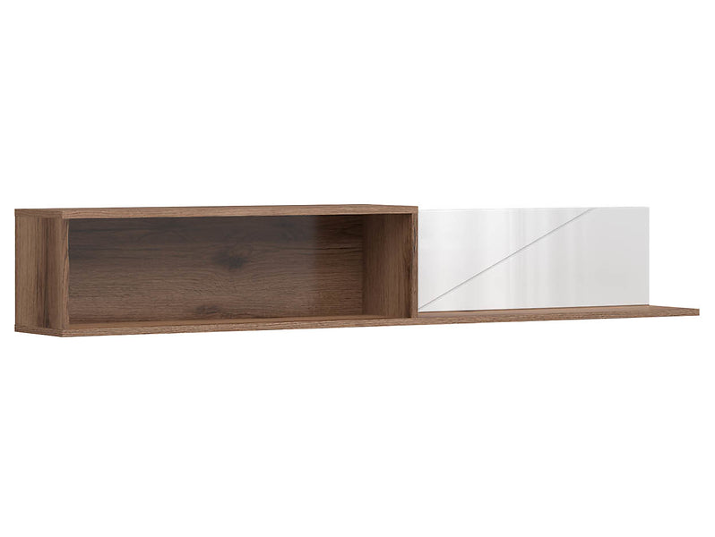 Forn Wall Shelf Delano Oak Dark/Gloss White