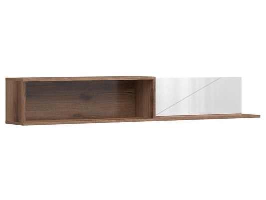 Forn Wall Shelf Delano Oak Dark/Gloss White