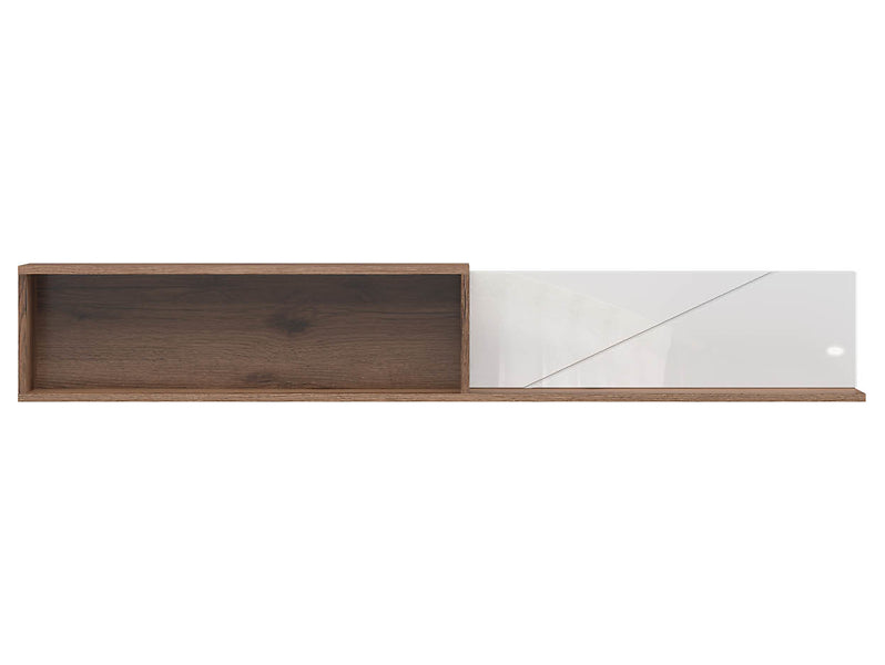 Forn Wall Shelf Delano Oak Dark/Gloss White