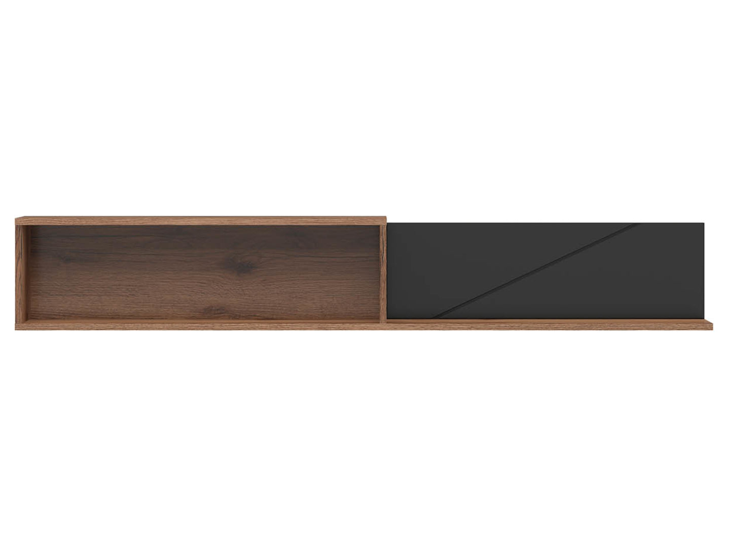 Forn Wall Shelf Delano Delano Oak Dark/Matte Black