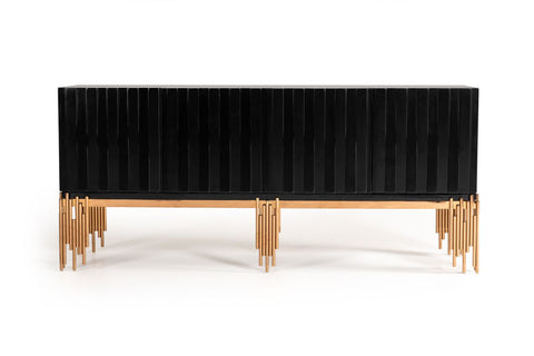 Token Modern Black & Rosegold Buffet