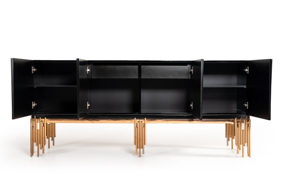 Token Modern Black & Rosegold Buffet