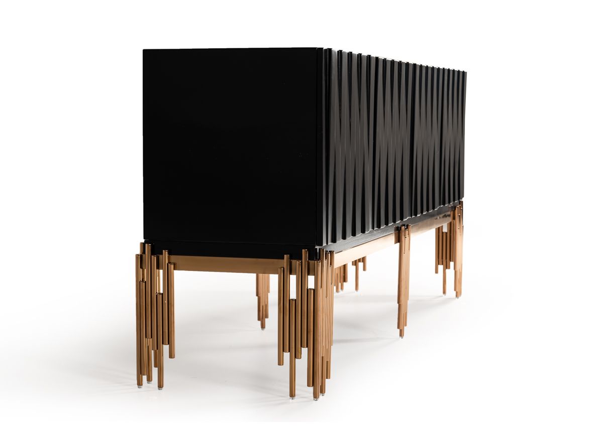 Token Modern Black & Rosegold Buffet