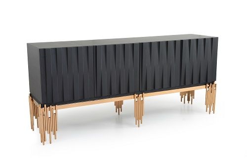 Token Modern Black & Rosegold Buffet