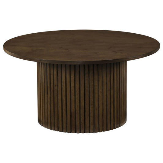 Hamlyn Round Coffee Table Walnut
