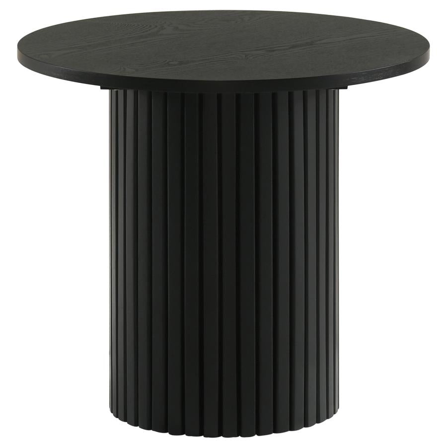 Ham Round End Table Black