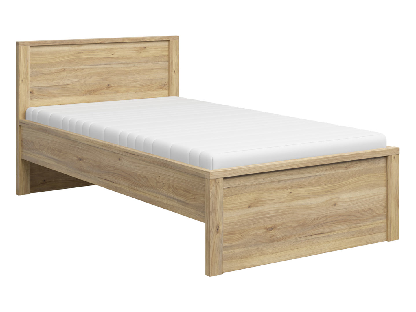 Kaspian Bed LOZ/120/T (Mauvella Oak)