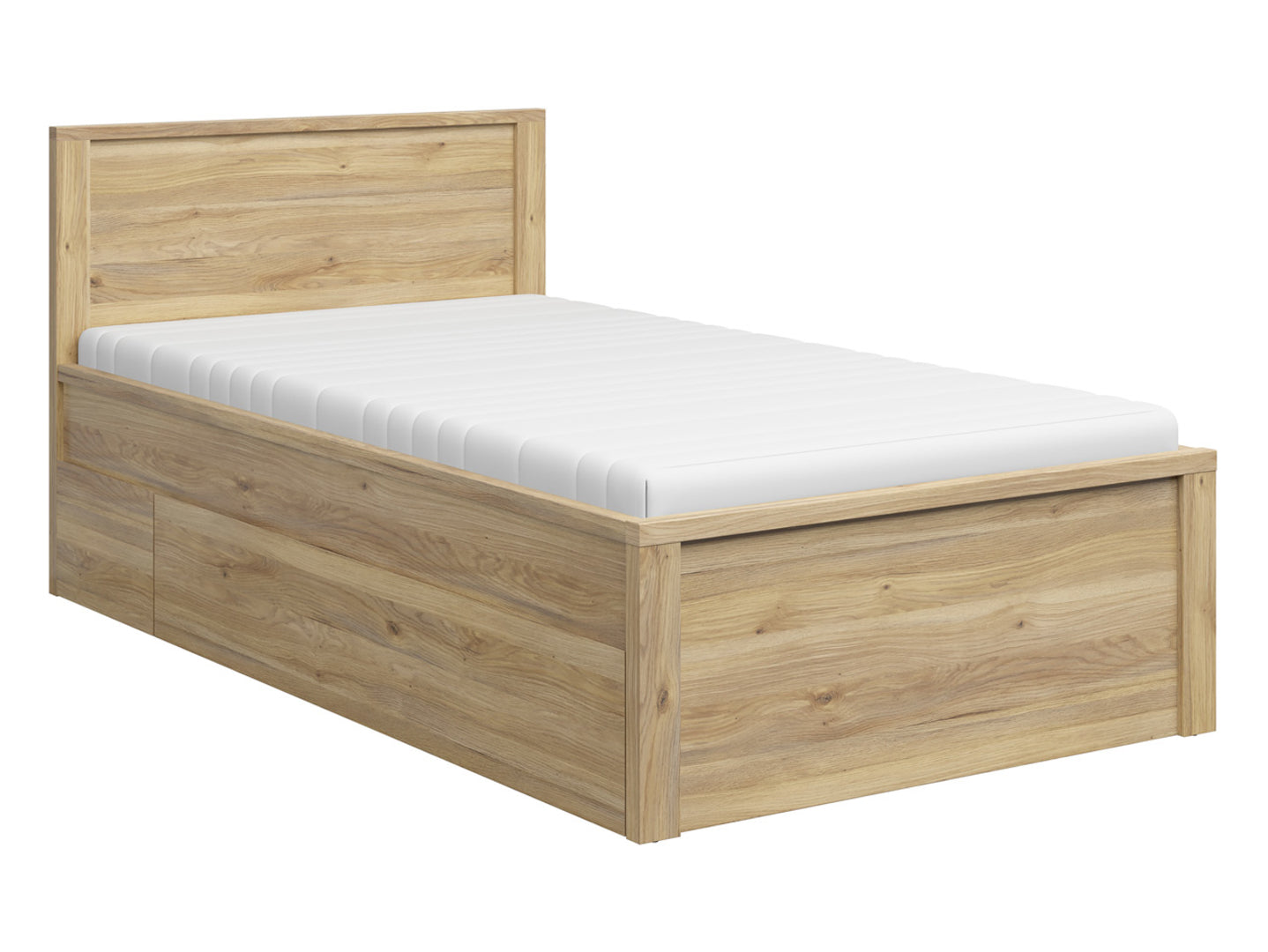Kaspian Bed LOZ/120/T (Mauvella Oak)