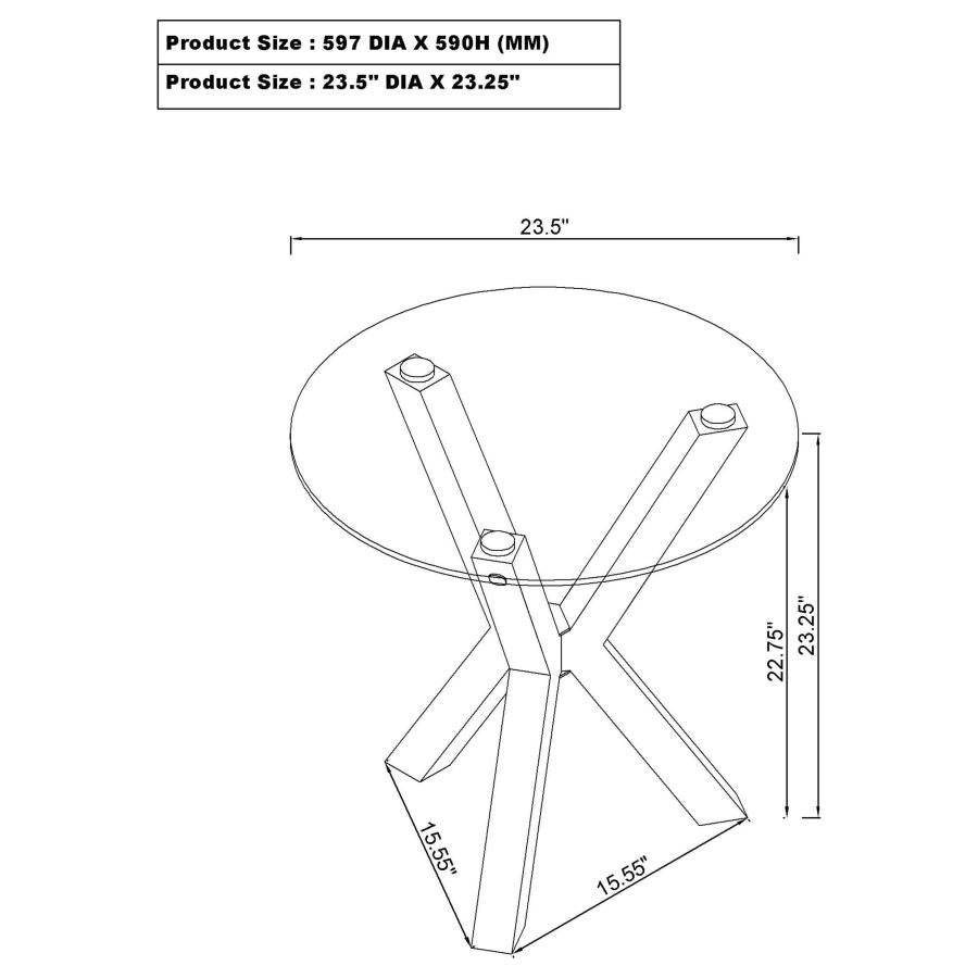Kenzie Round End Table