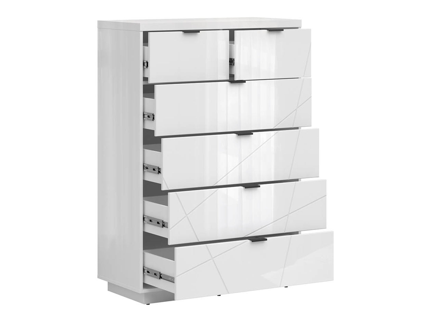 Forn Chest of Drawers KOM6S White Gloss