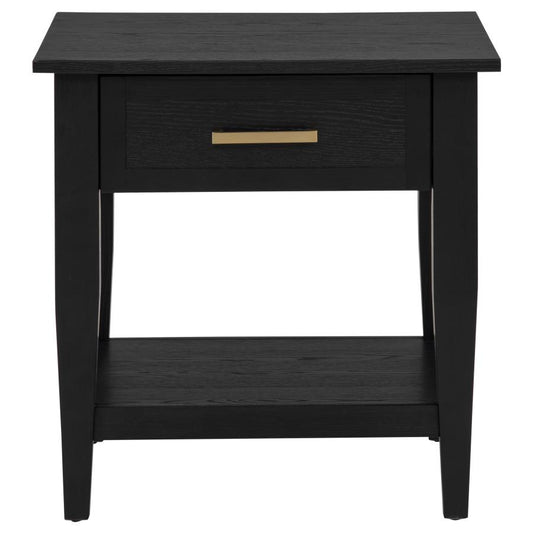 Linden End Table Black