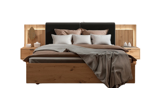 Lamea Queen Size bed w/Nightstands