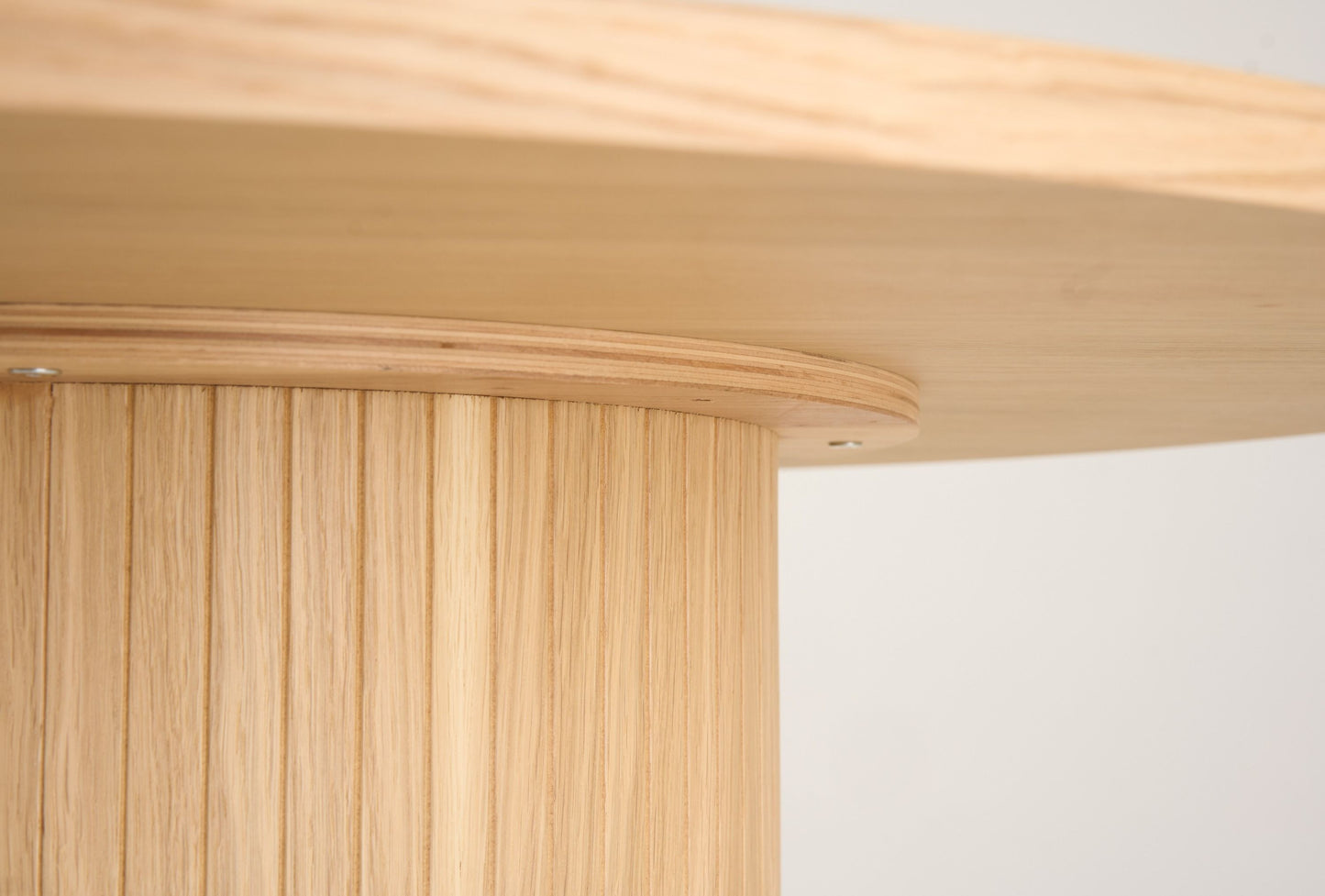 Modrest Miami - Modern Natural Oak Oval Dining Table