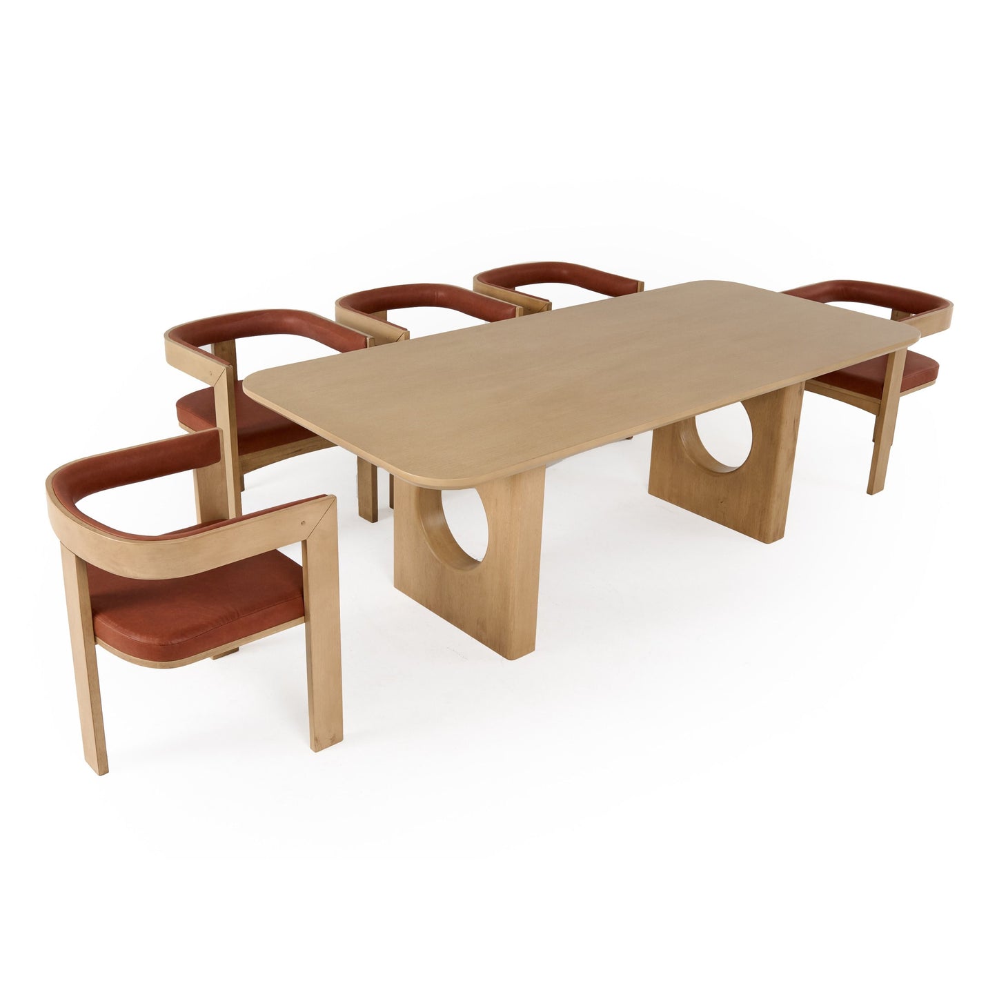 Nova Domus Oshana - Modern White Oak Dining Table