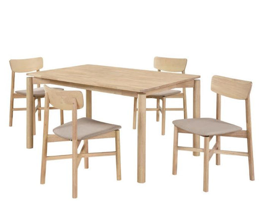 Parkridge Dining Table + 4 Chairs Set
