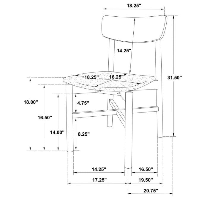 Parkridge Dining Table + 4 Chairs Set