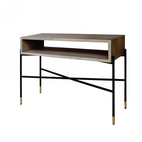 Walker Modern Concrete & Metal Console Table