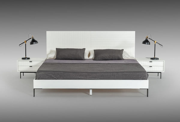 Nova Domus Valencia Contemporary White Bedroom Set