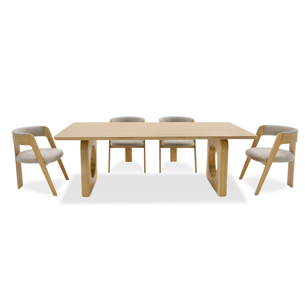 Modrest Washington - Modern Natural Oak Rectangular Dining Table