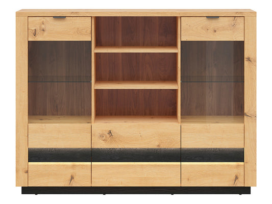 OSTIA Glass-door cabinet KOM2W2S