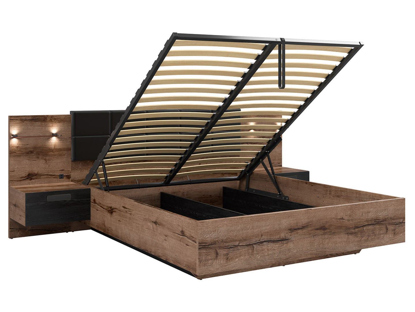 KASSEL BED 160 WITH STORAGE LOZ/160/B