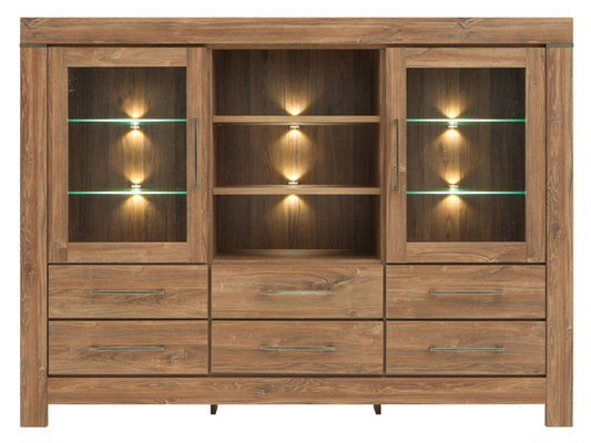 GENT Glass-door cabinet KOM2W6S/13/17