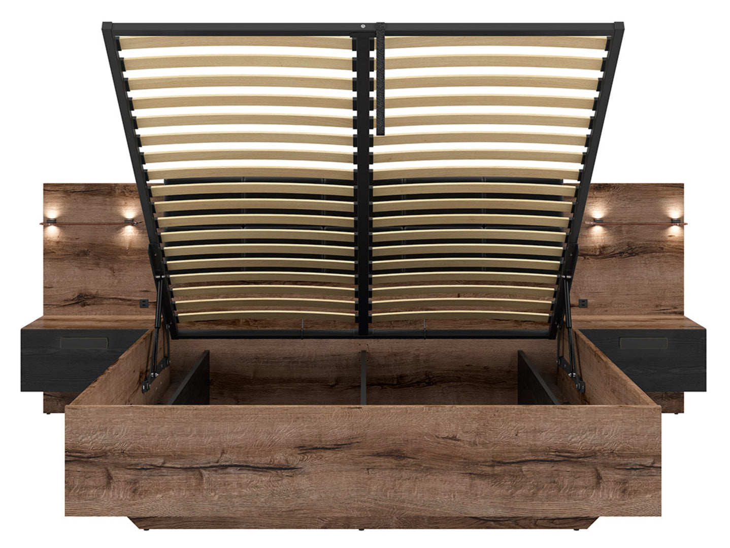 KASSEL BED 160 WITH STORAGE LOZ/160/B